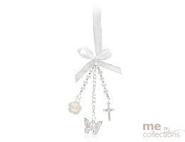 Butterfly Diamante With Beads Keepsake