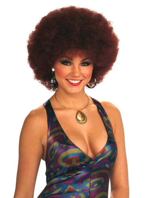 Disco Doll Red Afro Wig