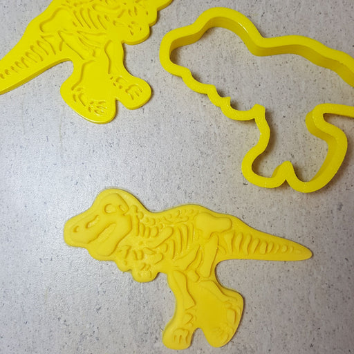 Cutter & 3D Embosser Set - T-Rex Fossil Bones