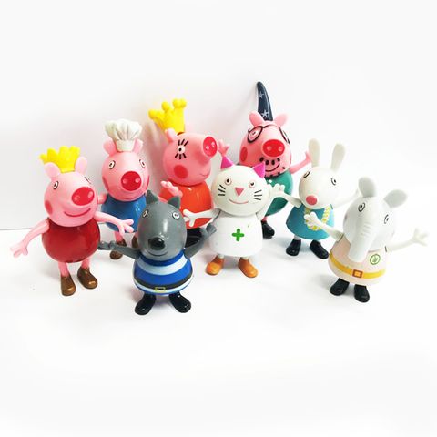 Peppa Pig - Plastic Figurines - 8 Piece Set