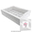 Display Cupcake Box With Insert - Standard - 24 Cupcakes 4" High - White