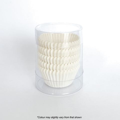 390 Baking Cups - White - 100 Piece Pack