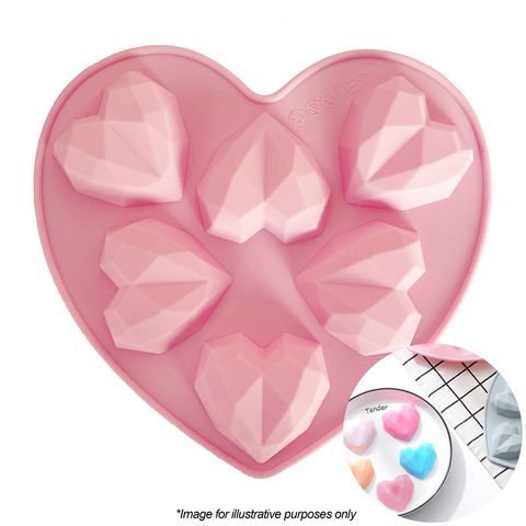 Geo Hearts Silicone Mould