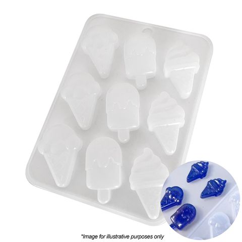 Ice Cream Cone & Popsicle Silicone Mould
