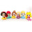 Mini Disney Princess Figurine Cake Topper Set of 6pcs