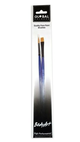 Global Colours Body Art Brushes 2 Pack