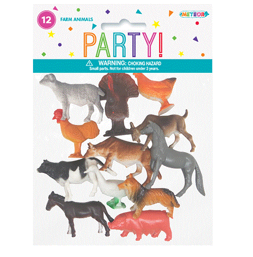 12 Farm Animals — Red Fox Party Supplies