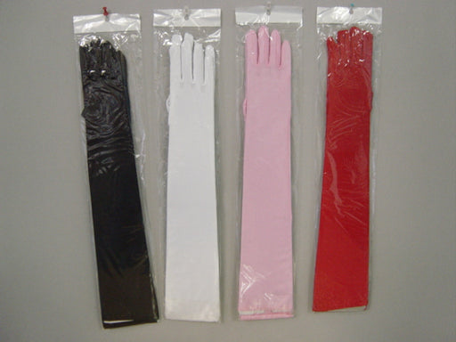 Gloves Extra Long Spandex Red 56cm