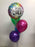 Dazzling Adult Birthday Foil 5 Balloon Bouquet