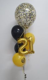 Big Confetti Numbered Balloon Bouquet