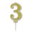 Gold Candle Sparkling Fizz Numerals