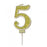 Gold Candle Sparkling Fizz Numerals