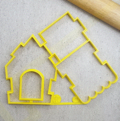 Interlocking Gingerbread House Cutter