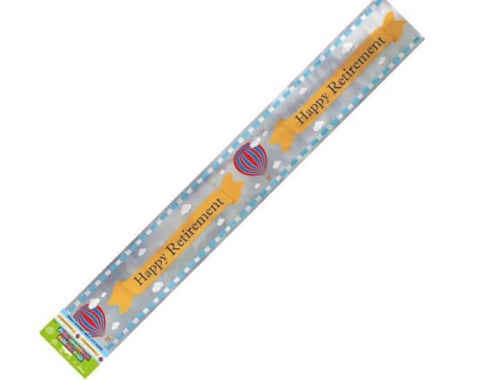Happy Retirement Foil Banner 3.65m