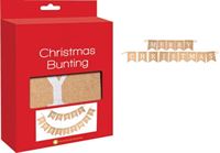 Hessian Merry Christmas Bunting