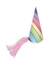 Rainbow Unicorn Party Hat 6 Pack