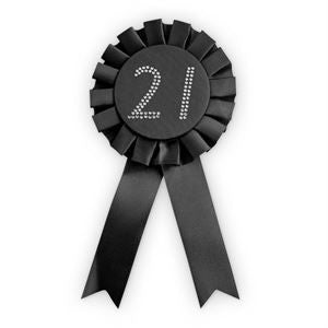 BLACK 21ST ROSETTE