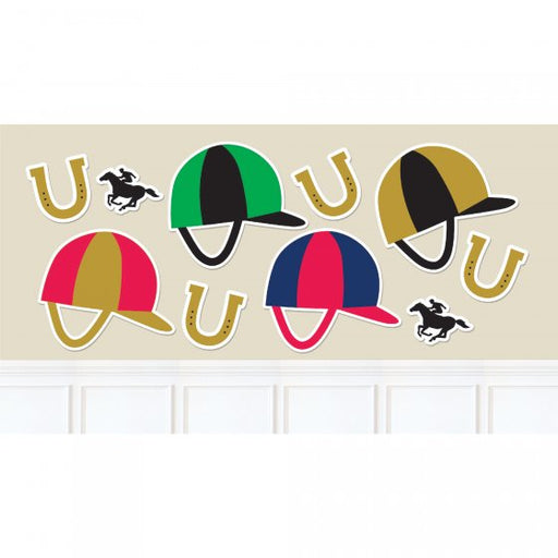 Melbourne Cup Carnival Cutouts Jockey Helmets
