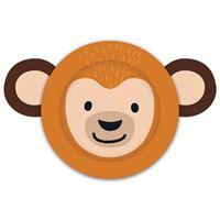Monkey Paper Plates 8 Pack