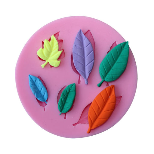 Silicone Mould Fondant Leaves - 6 Types
