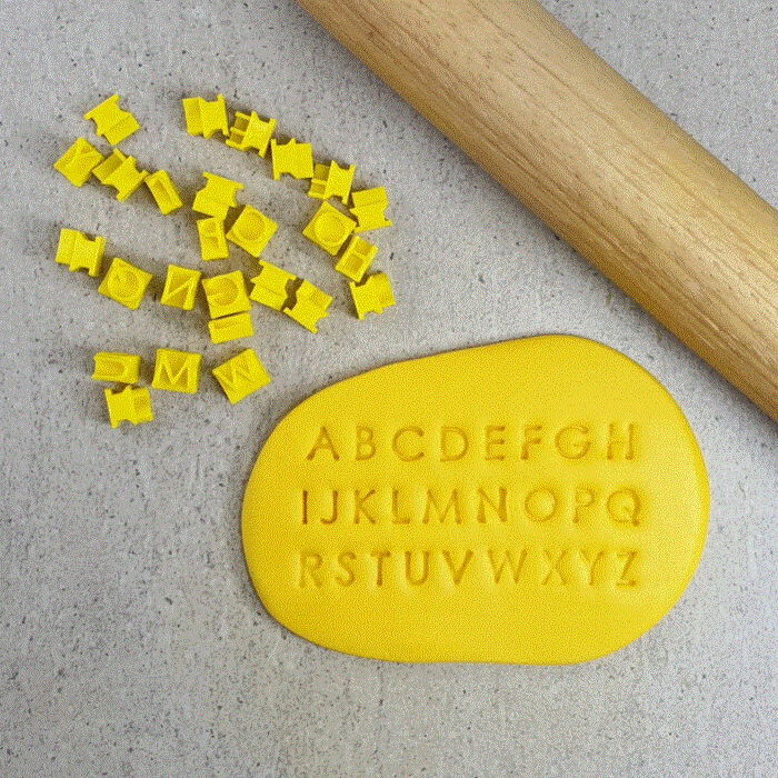 Modern Letter Stamp Embosser Set