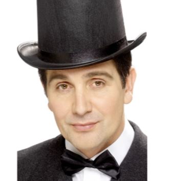 Black Satin Bow-Tie