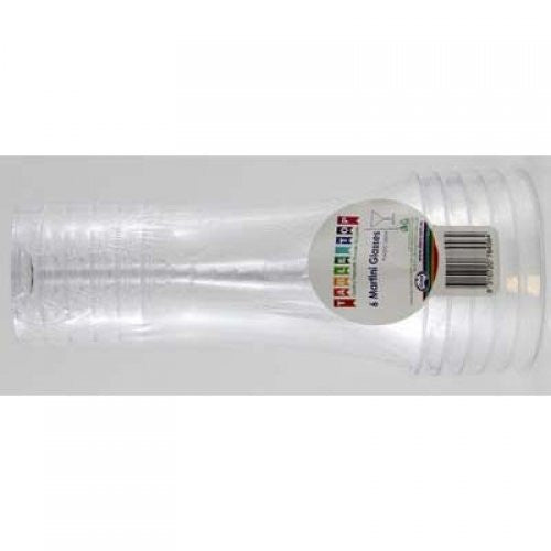 Martini Glasses 250ml Pk 6