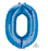 Mega Foil Blue Number Zero