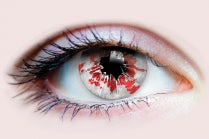 Shatter Contact Lens Red & Black