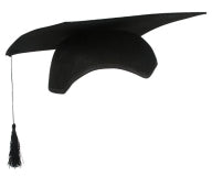 Graduation Cap Black