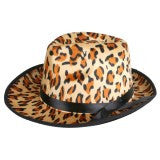 Gangster Hat Leopard Print
