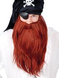 Red Pirate Beard & Mo Jumbo Set