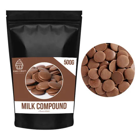 Cake Craft Milk Compound Chocolate Buttons 500g