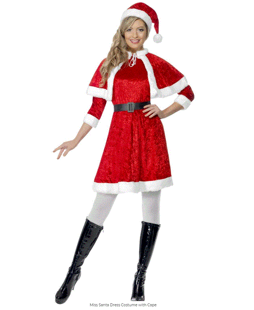 Miss Santa Dress Adult Costume