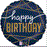 Happy Birthday Navy Foil Balloon 18" 45cm