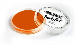Global Colours Orange Face & Body Paint Cake 32g