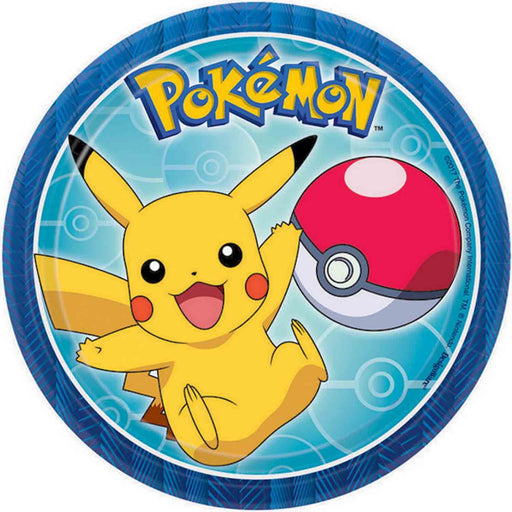 Pokemon Round Paper Plates 17cm