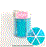 Sprink'd 6 Cavity Assorted Sprinkle Jar 200g