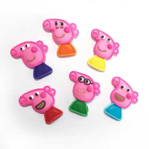 Peppa Pig Sugar Decorations 6 Piece Pack