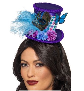 Mad Hatter Mini Feather Hat
