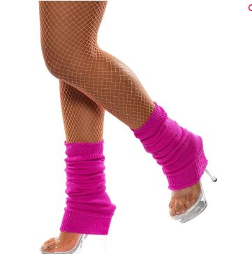 Neon Hot Pink Legwarmers