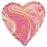 Marblez Pink Heart Foil 43 cm