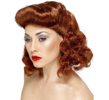 Auburn Pin Up Girl Wig