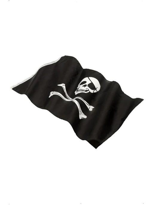 Pirate Flag 152cm x 91cm with Large Skull and Crossbones Print