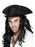 Black Tricorn Pirate Hat