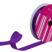 Ribbon Single Face Satin Woven Edge Per Metre