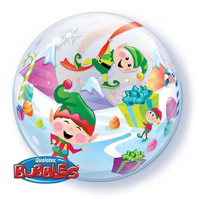 Merry Elves Bubble Balloon 22'/56cm