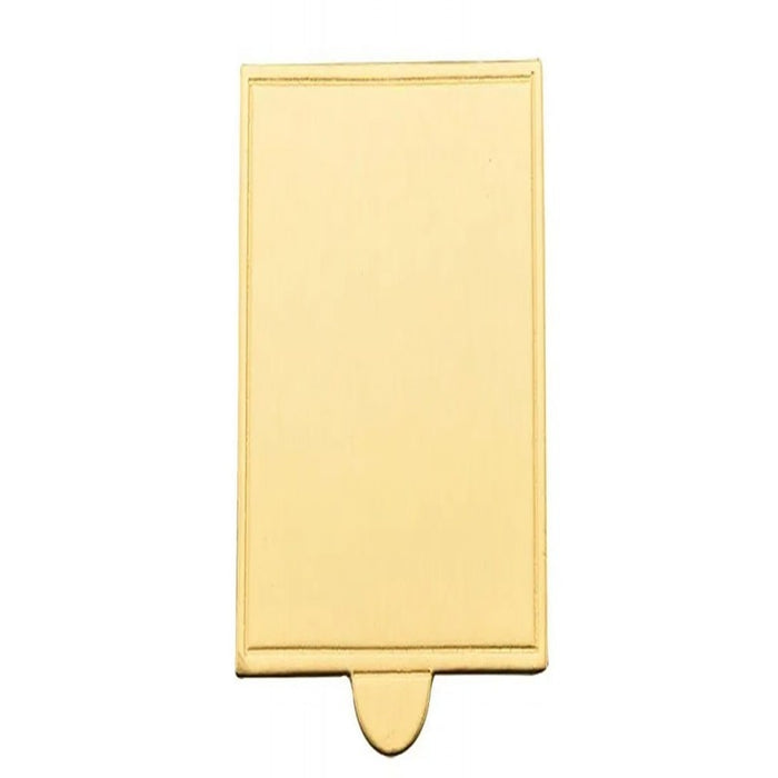Rect Gold 2mm CakeBoard 5.5cm x 12cm 100pk