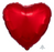 Heart Shape Foil Red 45cm