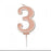 Rose Gold Candle Sparkling Fizz Numerals